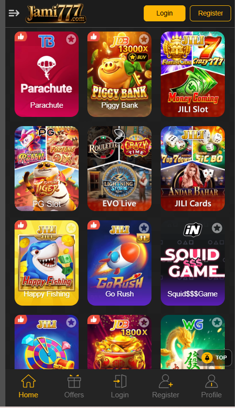 Popular games on Jami777 platform