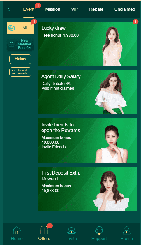 6ZK Game Home Screen