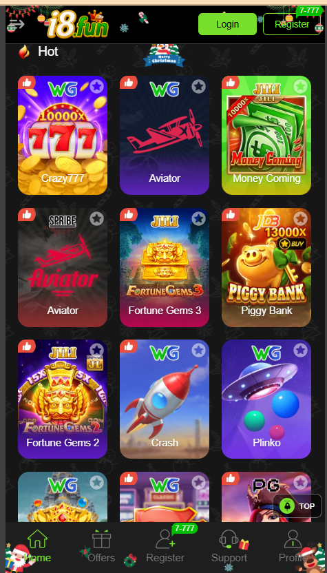 I8Pkr Game Home Screen