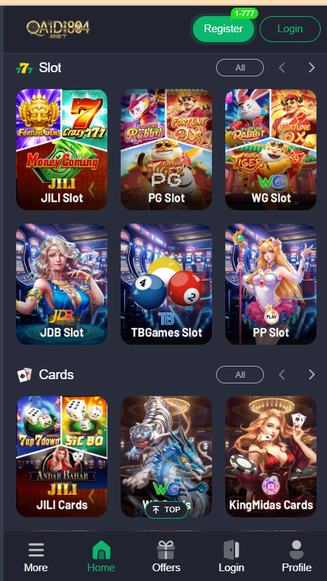 Qaidi804 Game Home Screen