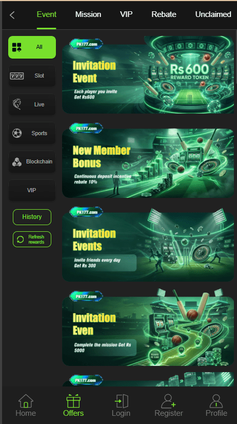 PK177 Game Offers