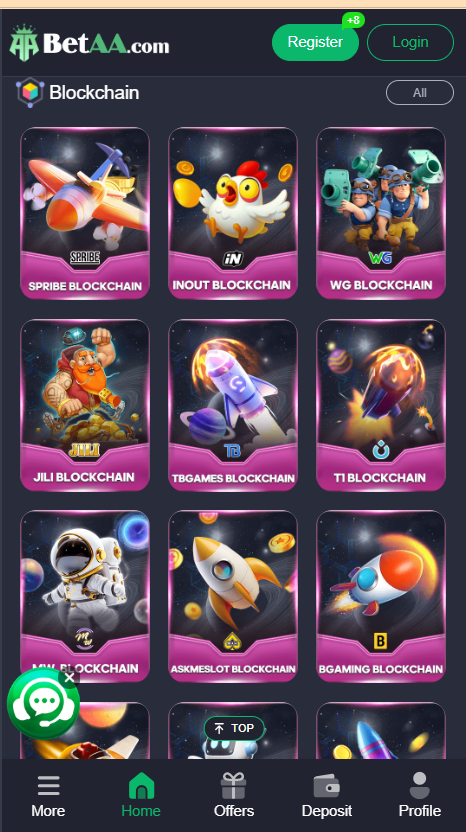 AABet Game Home Screen