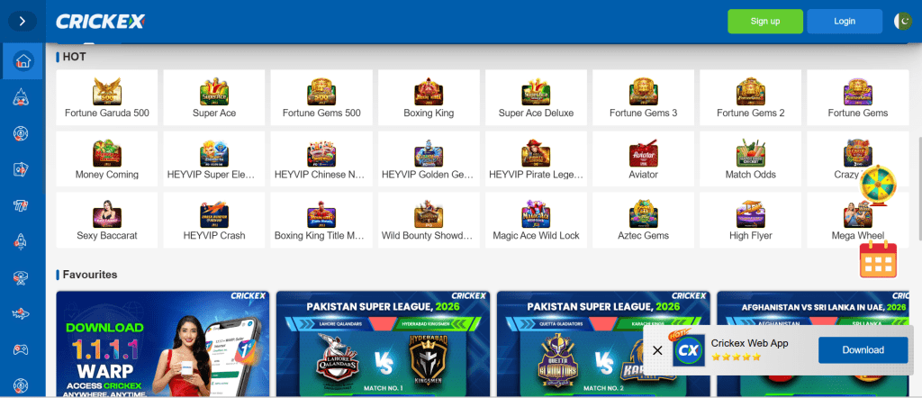 Cxwin Game Home Screen