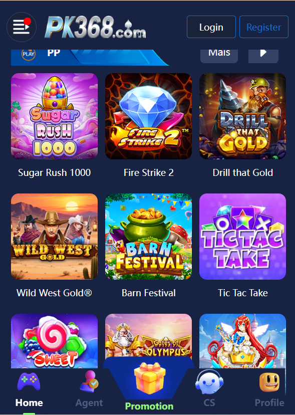 pk080 game Home Screen