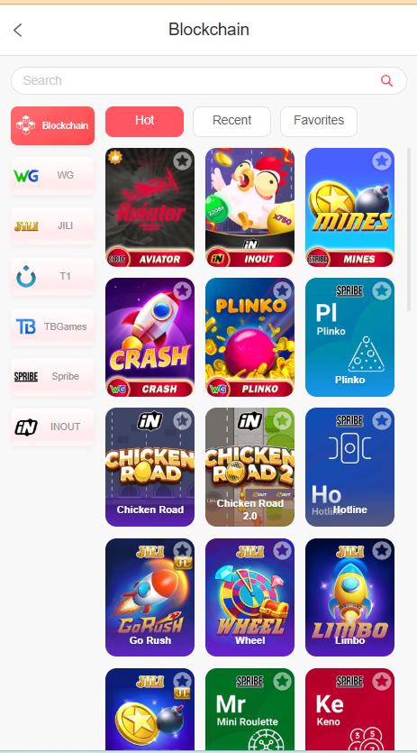 R777 Game Home Screen